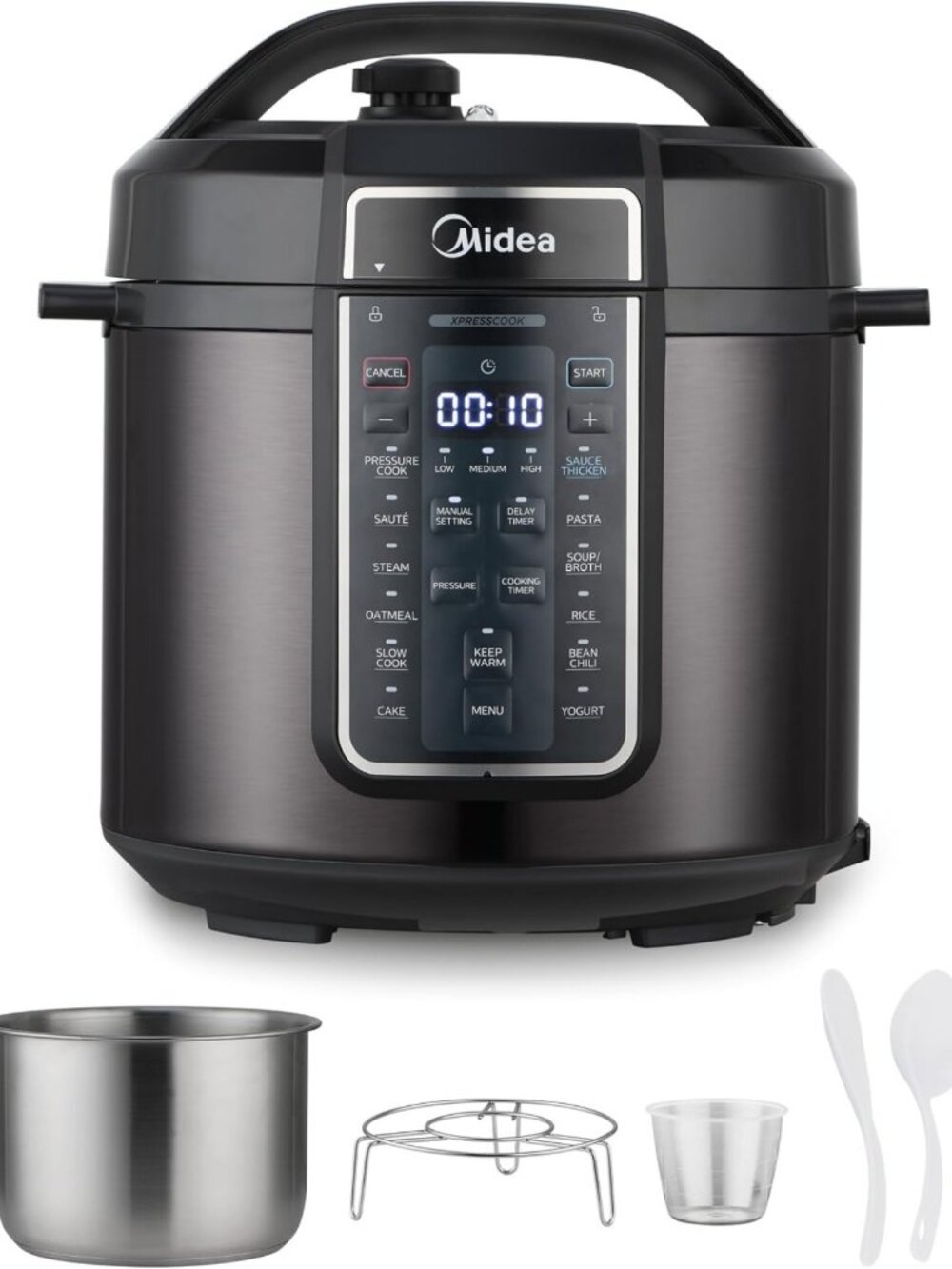 12-in-1 Electric Pressure Cooker, 6 Quart Multi-Functional Slow Cooker & Steamer
